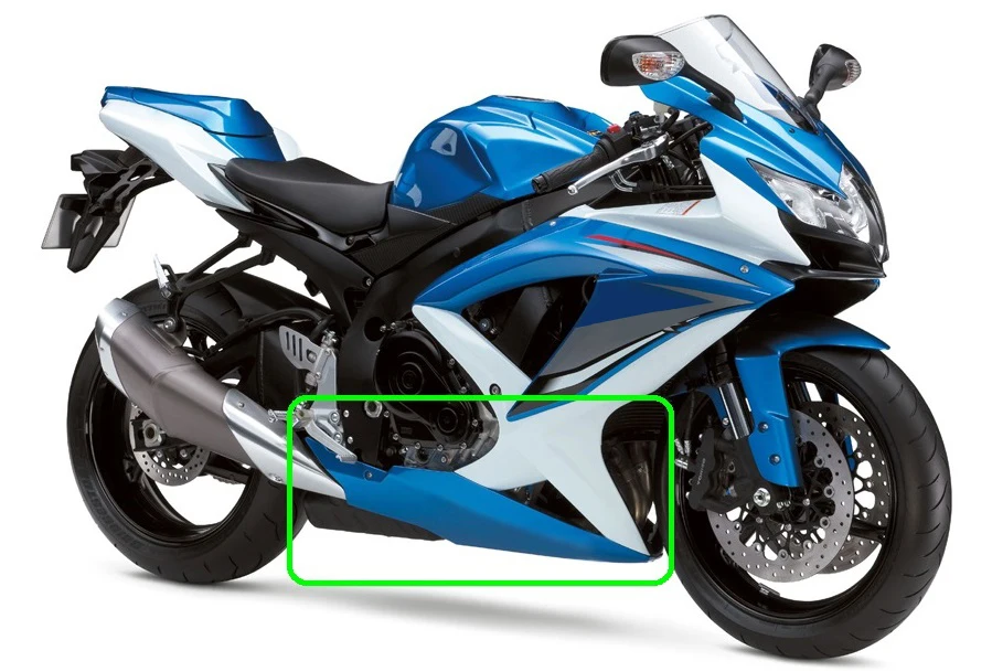 Passend für suzuki gsxr600 gsxr750 200-2000 k8 Hitzeschild verkleidung Schmelz schutz vor geschnittener Isolier schwamm – Detail 1