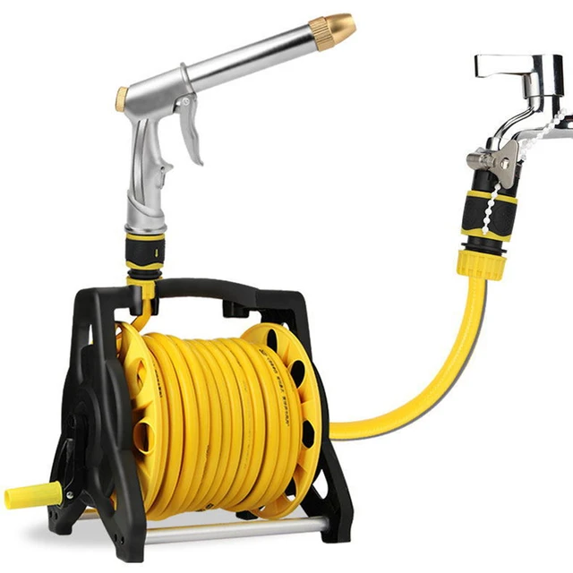 10M Heavy Duty Garden Hose Reel Cart 4S Shop Car Wash