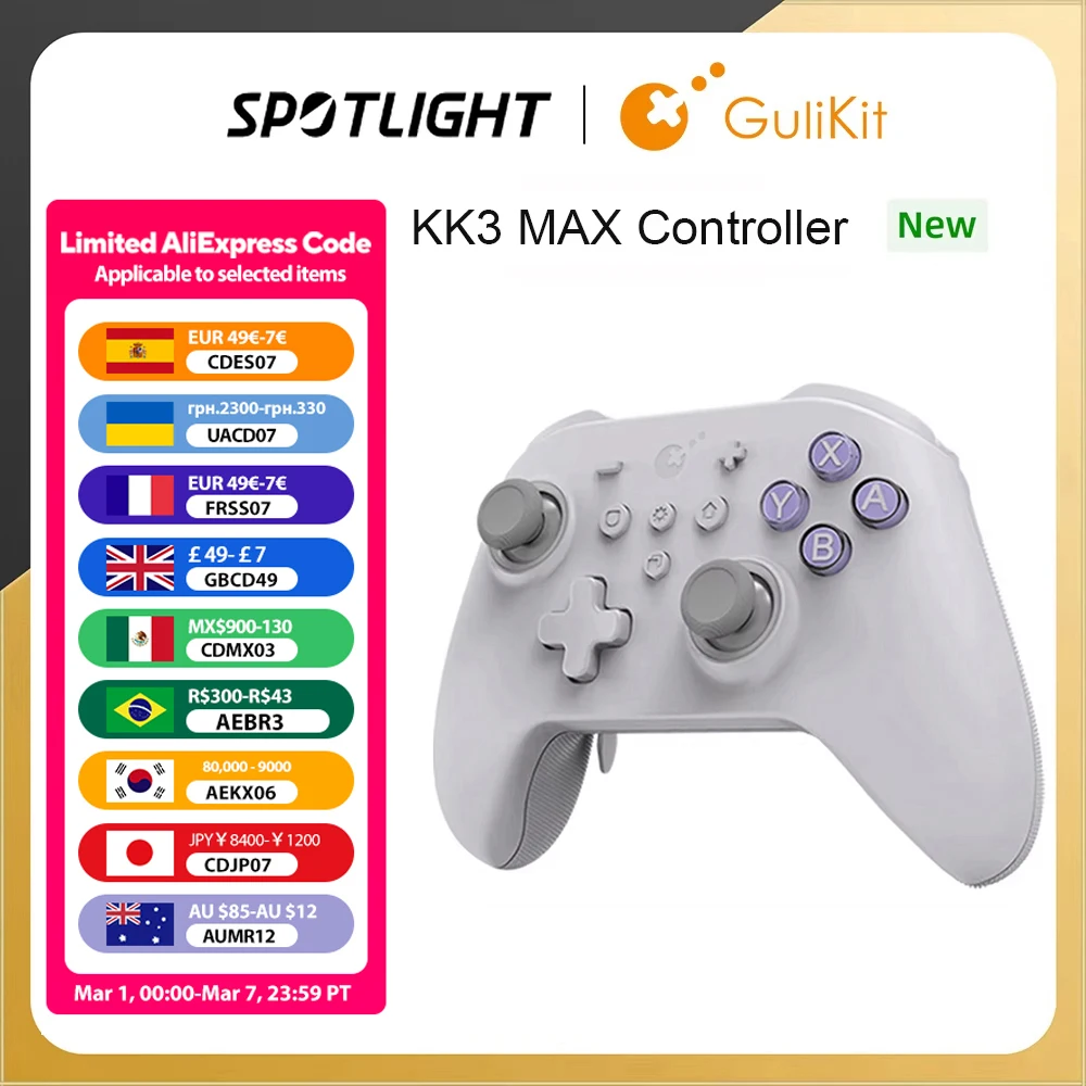 GuliKit KK3 MAX Controller NS39 KingKong 3 Gamepad with Hall