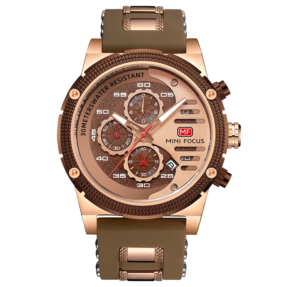 MINI FOCUS quartzhorloge voor heren Waterdicht_voghion.com