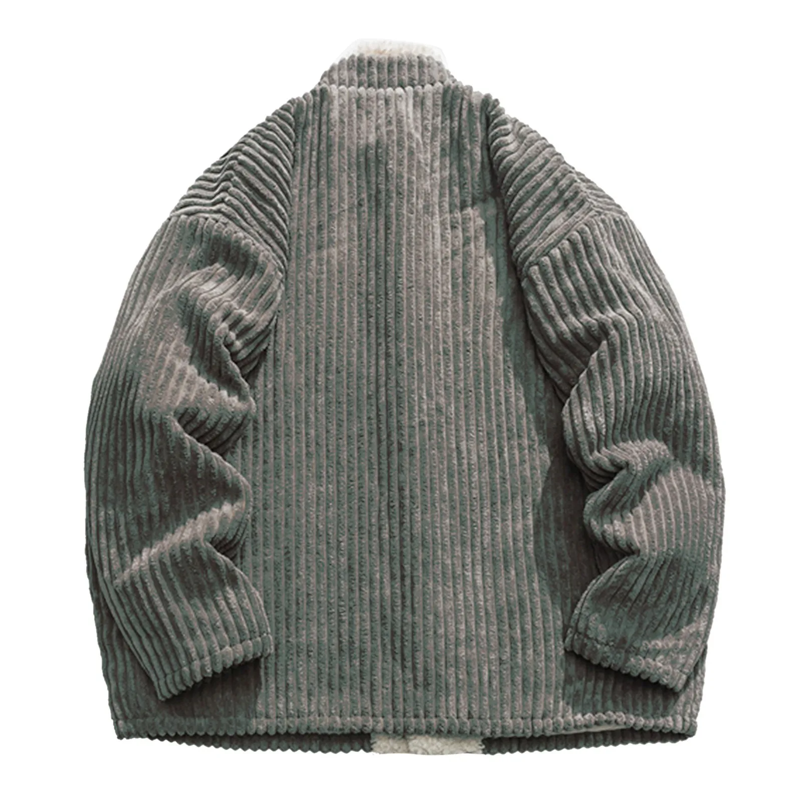 2024 Chinese Style Men Warm Spring Festival Long Sleeve Thickened Cotton Jacket Coat Winter Plush Stand Collar Corduroy Overcoat 5