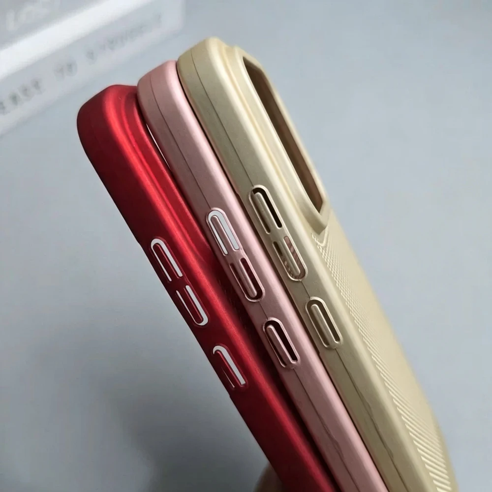 Ultra-Thin Matte Hard Phone Case with Breathable Mesh Design