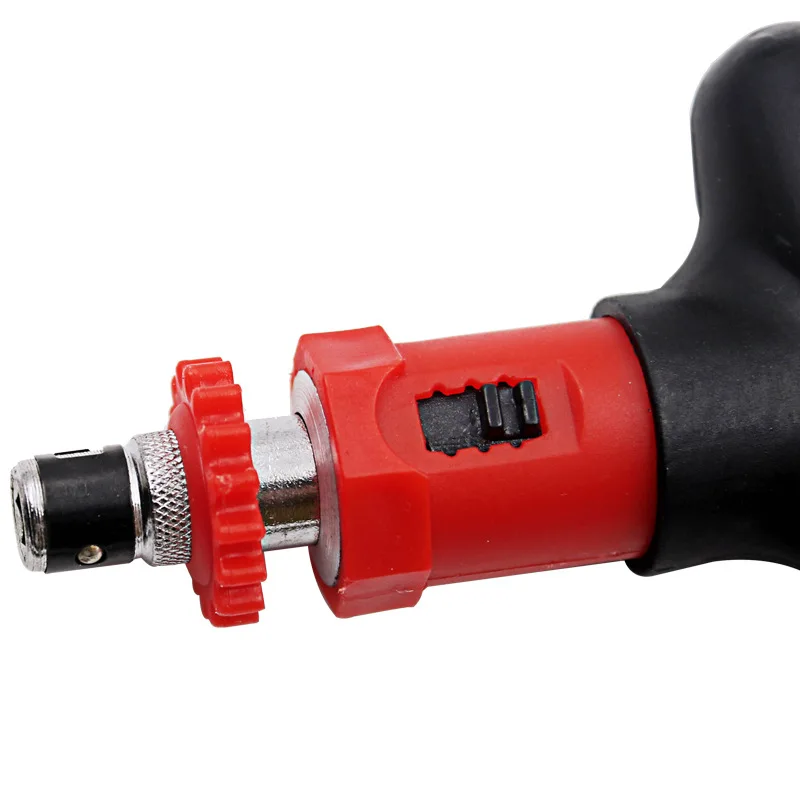 T-type Plastic Handle Ratchet Screwdriver 6.35mm Can Rotate Forward And Reverse Manual Screwdriver High Quality Screw Drivers