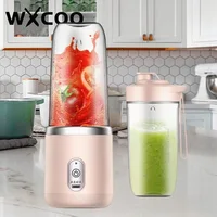 WXCOO – ensemble de tasses de presse-agrumes, mélangeur de Smoothie automatique avec 6 lames, presse-fruits Orange Portable, mélangeur de voyage au citron 1