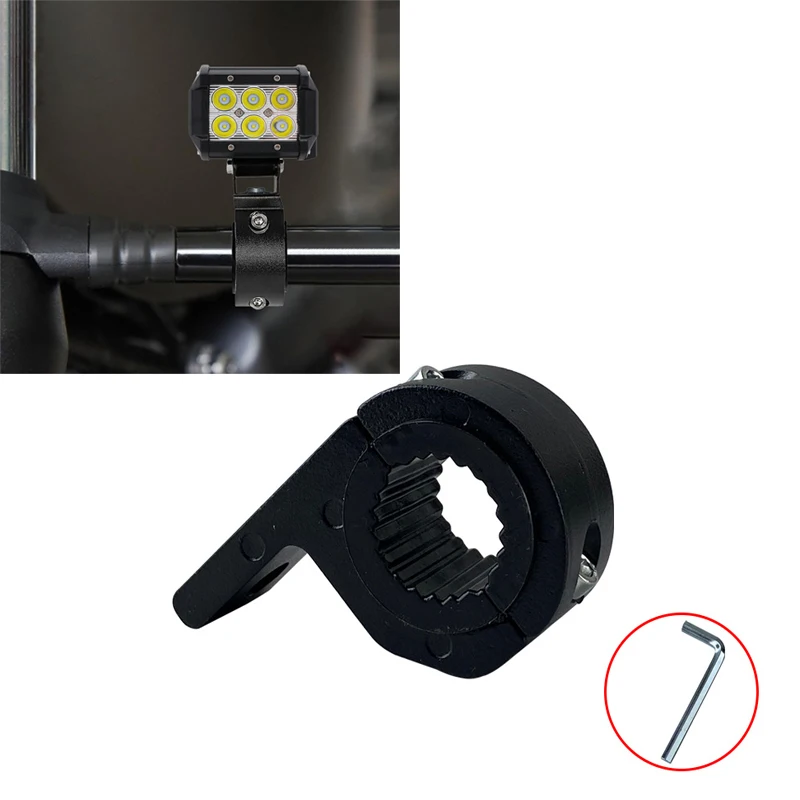 

Motorcycle Tuning Accessories Headlight Spotlight Pipe Clamp Bracket Electric Vehicle Bracket Extension Rod LED Headlight Clamps