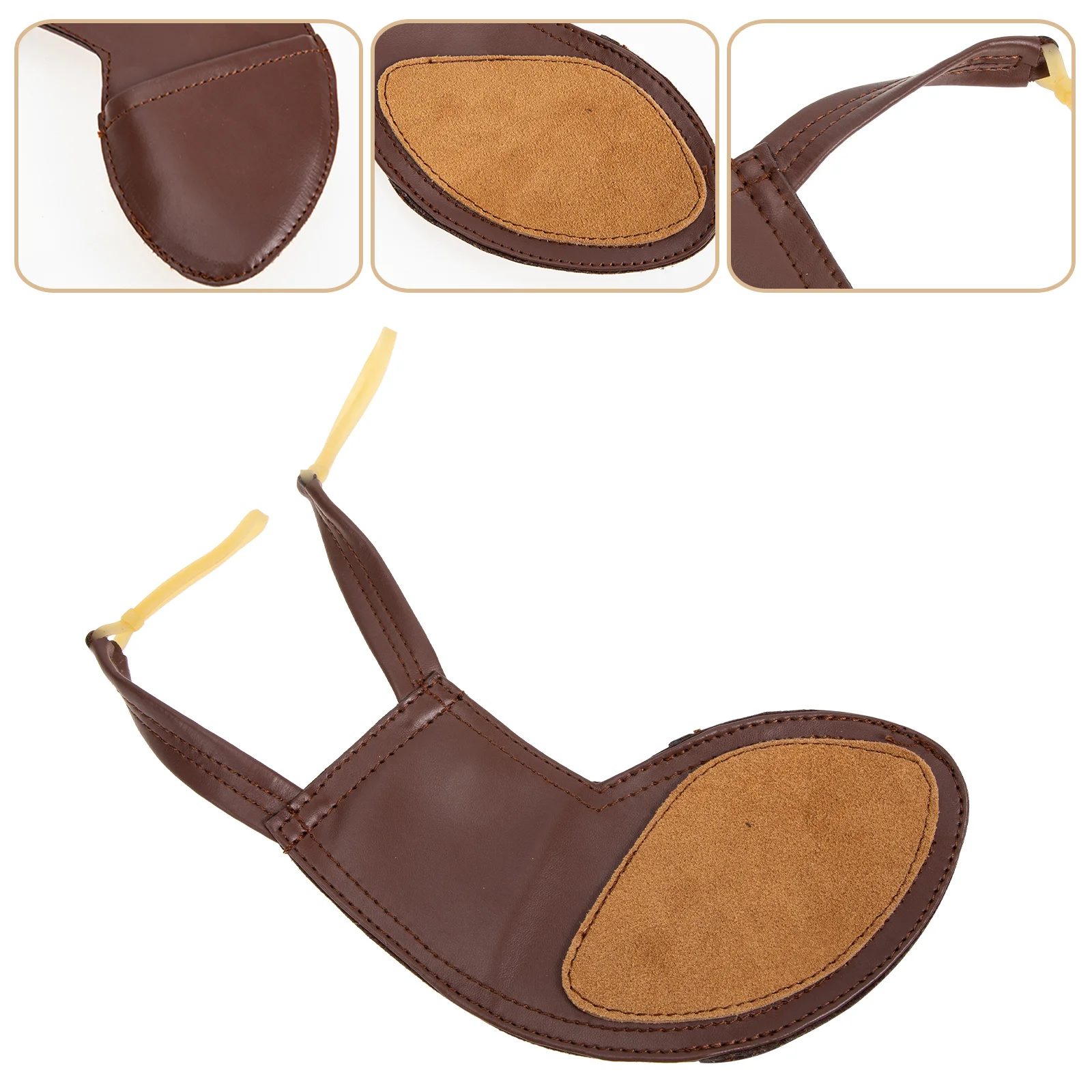 

Brown Sheepskin Pad Violin Accessories Shoulder Chin Rest Cushion Protector For 3/4 4/4 Violin Left Shoulder Violin Pads Parts