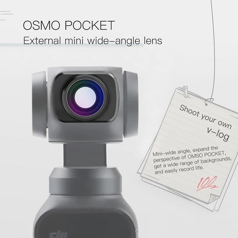Camera Accessories Magnetic Wide-angle Lens 110 Degrees for DJI Osmo Pocket 1 / Pocket 2