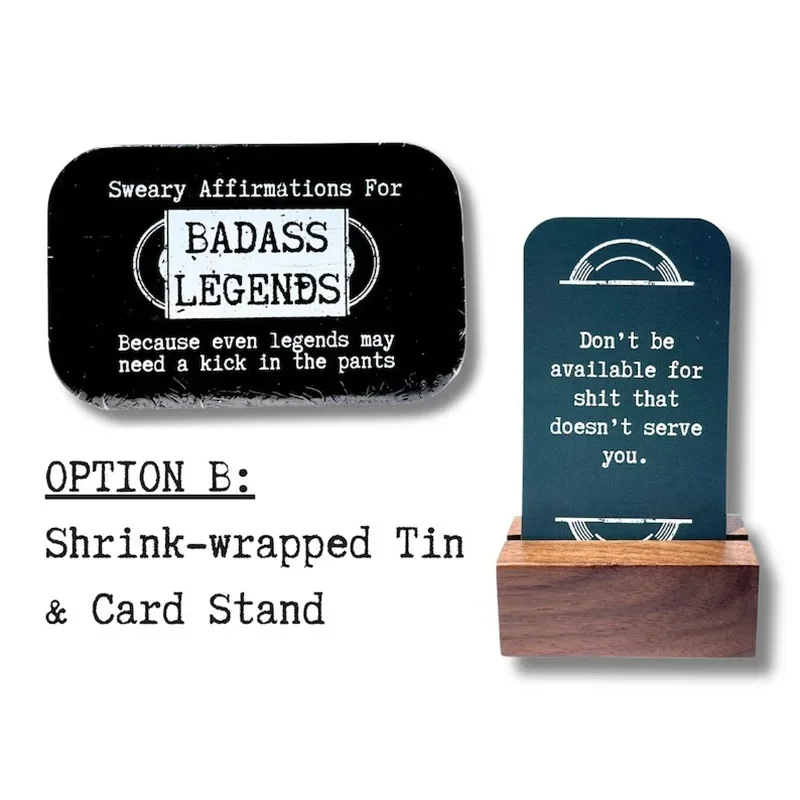 Mini Sweary Affirmation Cards for Badass