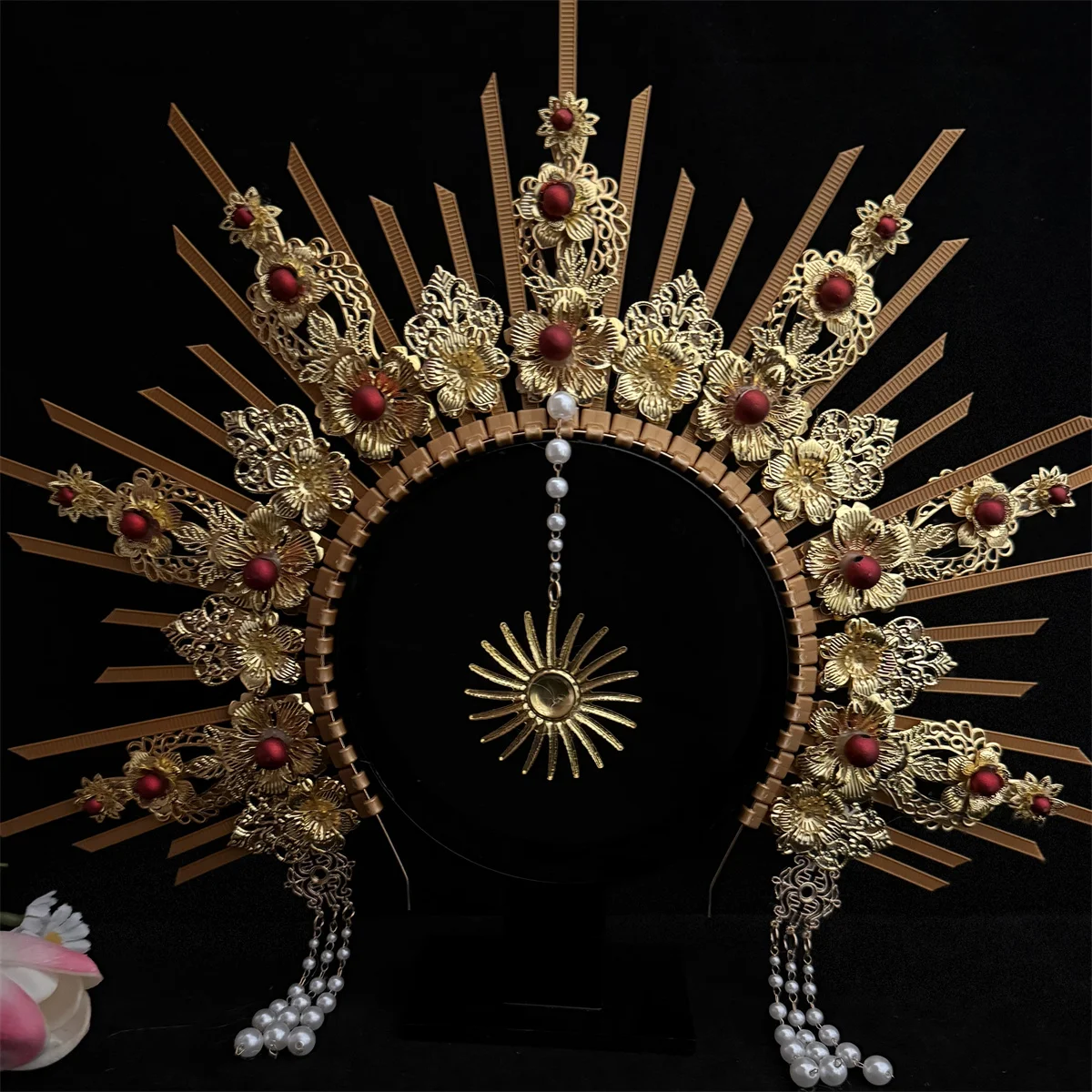 Gothic Halo Goddess Headband for Halloween and Cosplay