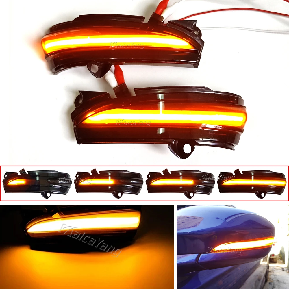 2piece LED Dynamic Turn Signal Light Sequential Side Mirror Indicator