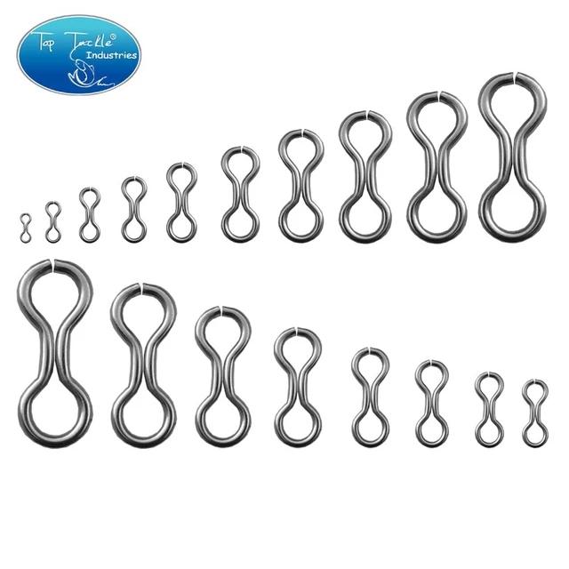 Hard bait 17 Size DIY Stainless Steel 8 Knot Ring Customizable