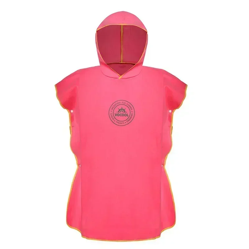 Kids' Hooded Microfiber Swim Cover-Up Poncho - Quick Drying Beach & Bath Towel