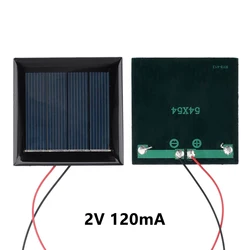 Mini Solar Panel Set - Outdoor Waterproof Charging Solution with Wires (5 - Pack) (54X54)
