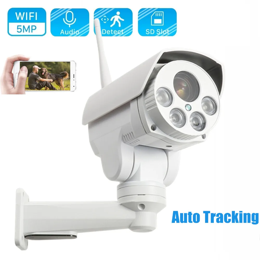 Купить HD 2MP 5MP Bullet PTZ IP-камера Wifi Outdoor 5X 10X Оптический зум Wireless Ai Auto Tracking Audio IR Night SD Card Сетевая | Камеры видеонаблюдения (32962291602)