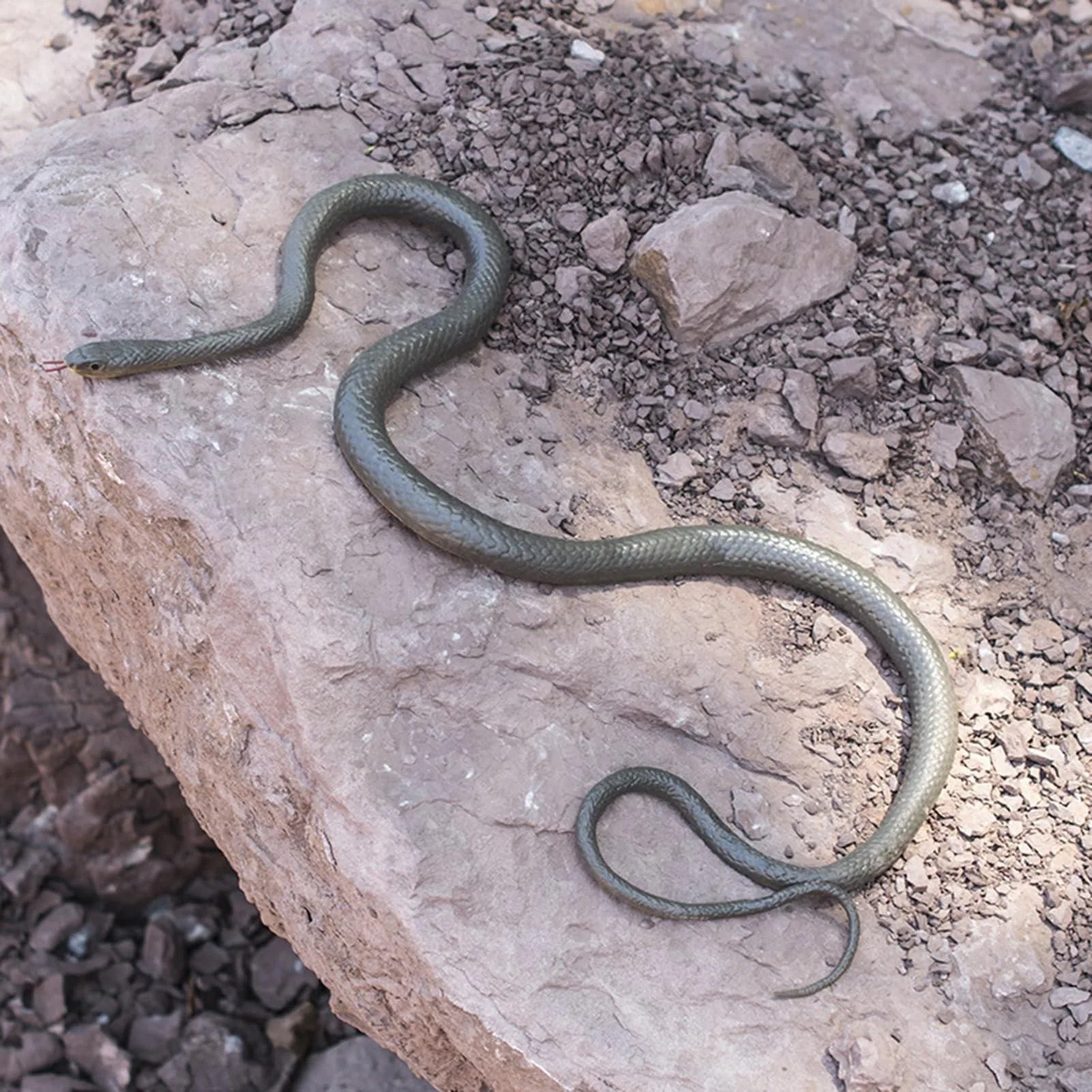 가짜 뱀 고무 뱀 장난감, 정원용 뱀, 친구들을 놀려주는 장난감 모형 뱀