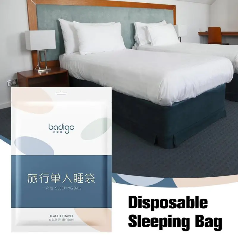 Travel Disposable Bed Sheet Quilt Cover Anti-Dirty Hotel Sleeping Bag Bed Sheets Portable Dirty Quilt Cover Bedsheet Travel Hote 2