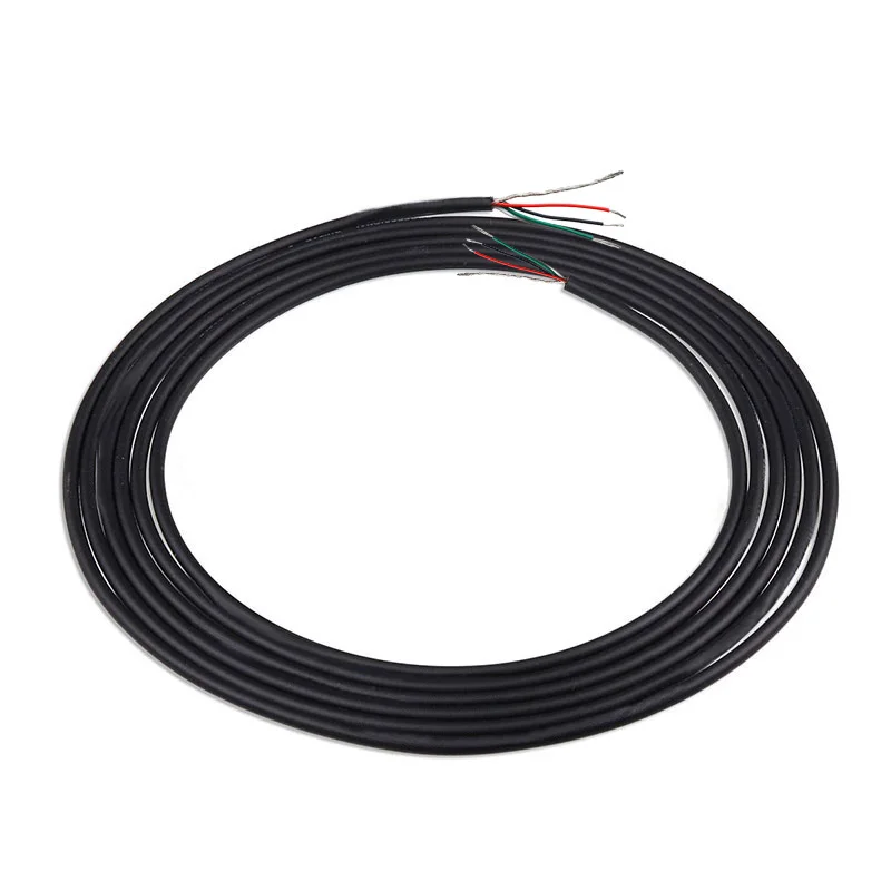 10M Four-Core with Shield Cable for Electric Guitar Pickup Making Humbucker with Coil Spliting Cable Black electric guitar cable