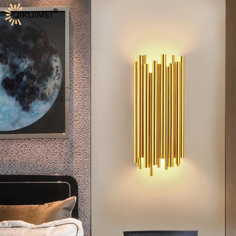 Tanie Kryształ nowy kryty dekoracyjne nowoczesne lampy ścienne LED do sypialni sklep