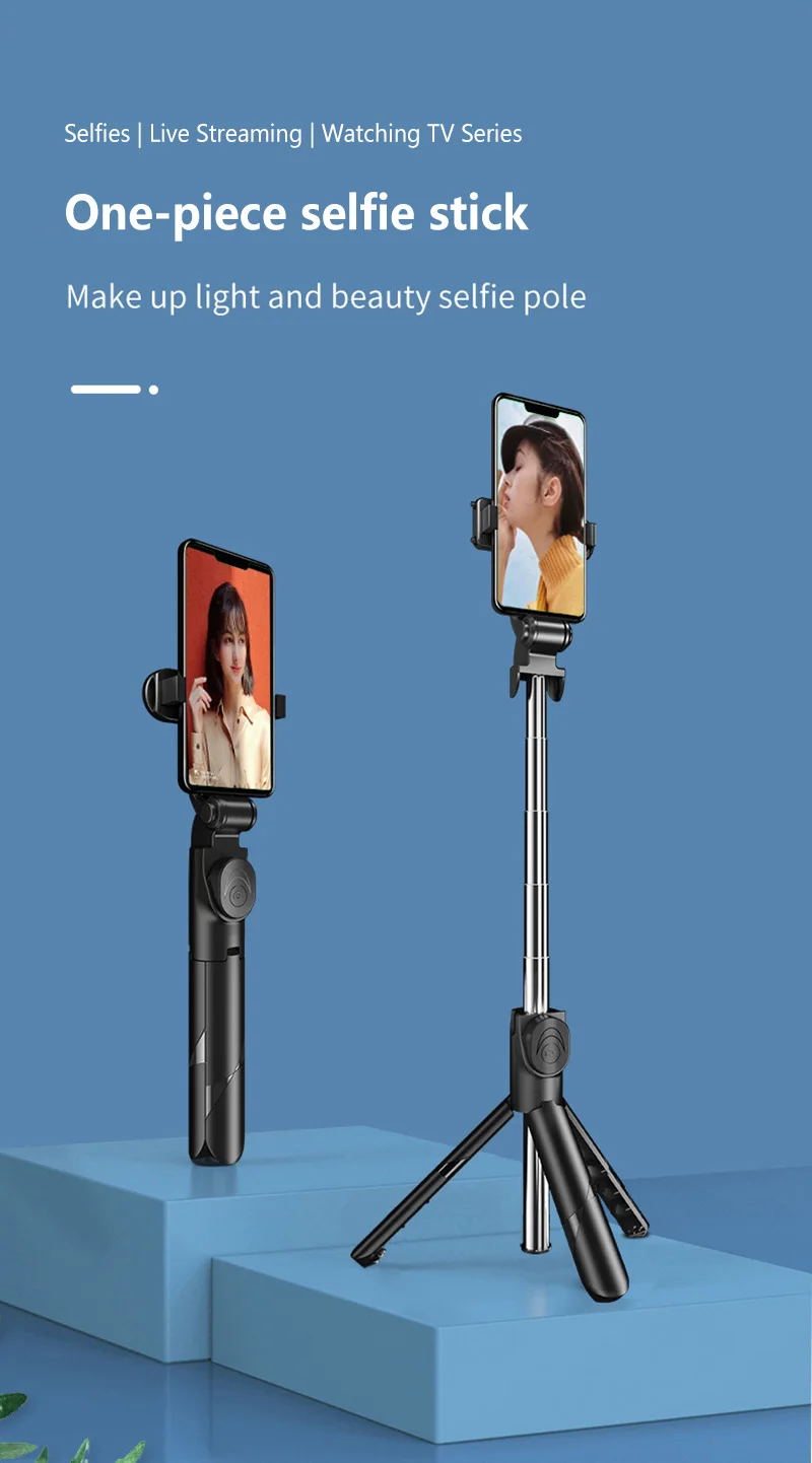 Bluetooth Selfie Stick Stativ Mit Handyhalterung Für Reisen_voghion.com