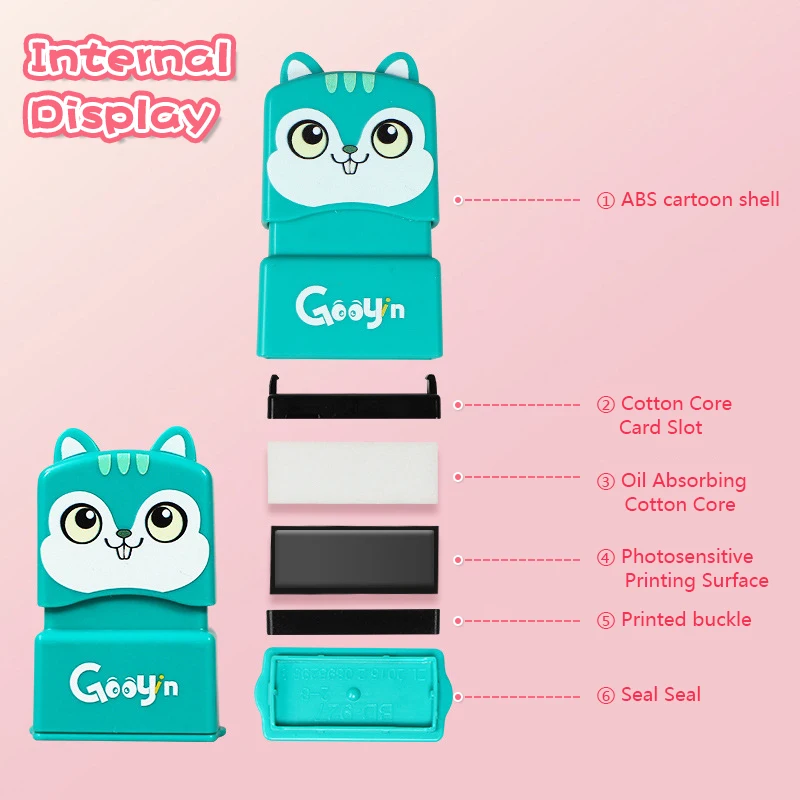 Name Stamp Paints Personal Student Child Baby Engraved Waterproof Non-fading Kindergarten Cartoon Clothing Name Seal