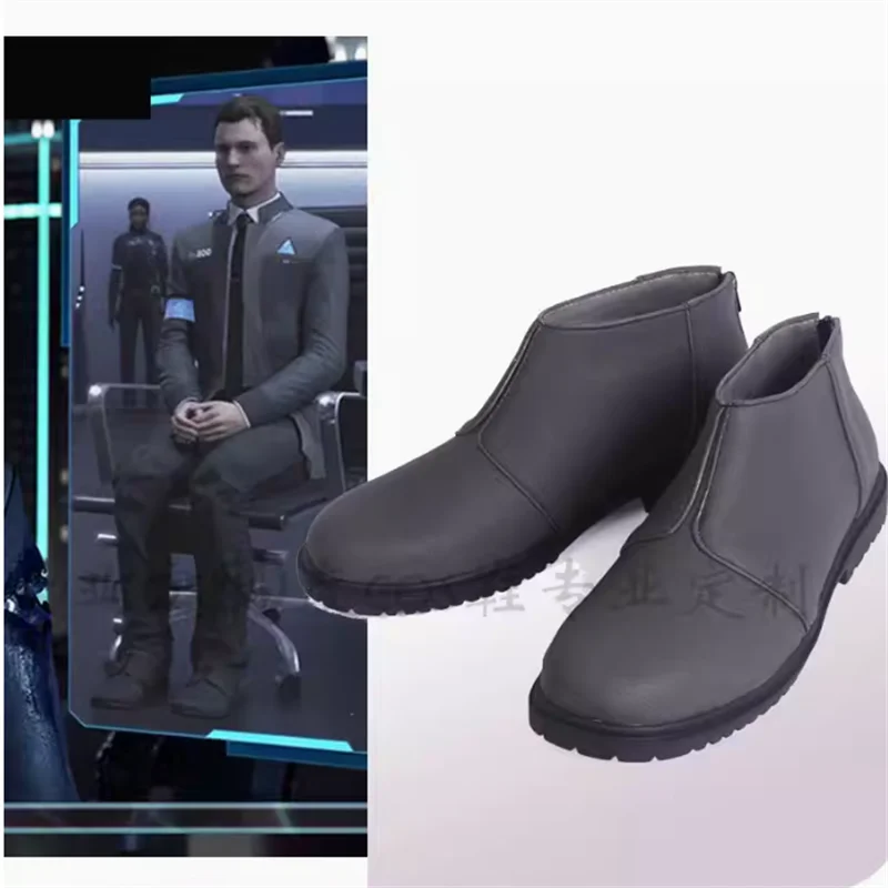 Обувь для косплея из Детройта: стать человеком RK800, Коннор, взрослые, женские, мужские, сапоги для косплея, унисекс, ролевые игры, обувь любого размера