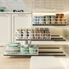 Pull-Out under the Cabinet Storage Straw Kitchen Organizer Rack for Utensils Cutlery Maximizing Space,Width Extendable 5