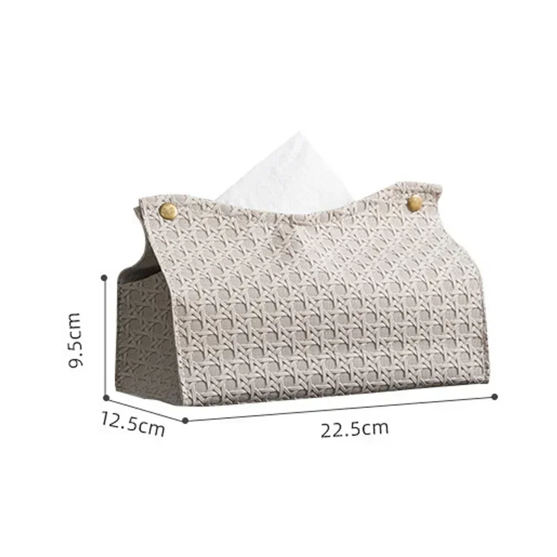 Tissue Box Leather Household Living Room Tea Table Kitchen Desktop Nordic Napkin Holder