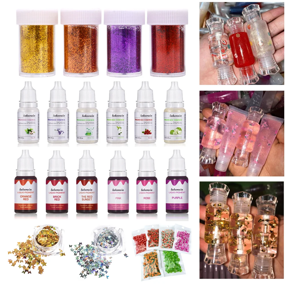 1Piece Lip Gloss Diy Material Flavoring Oil Liquid Pigement Lips