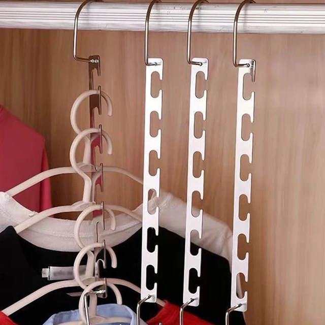 SPACE SAVING MAGIC HANGERS METAL TIDY WONDER CLOSET ORGANISER