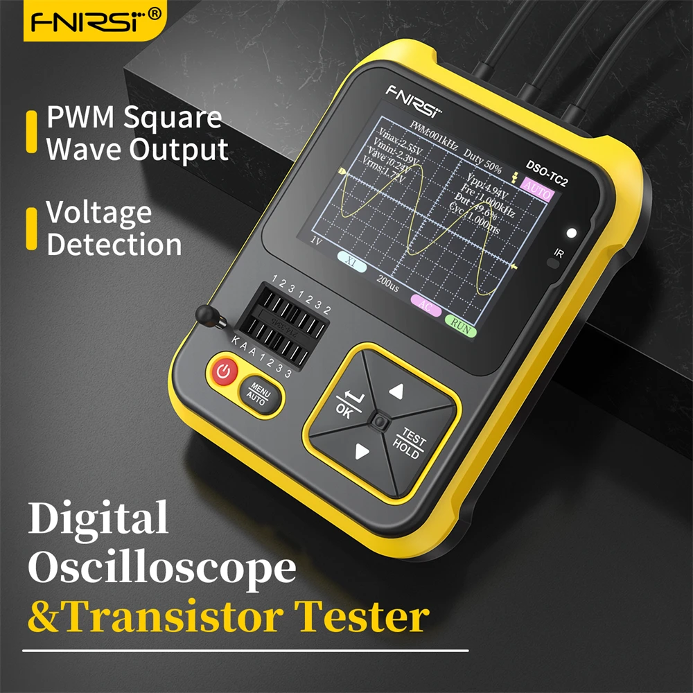 FNIRSI DSO TC2 Portable Digital Oscilloscope Transistor Tester 2 in 1