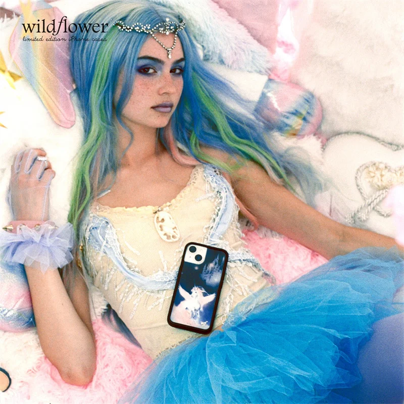 Wildflower ins Mazzy Joya Phone Case for iPhone 17 16 15 14 13 12 Pro Max Plus WF Fashion Unicorn horse shockproof Back Cover 3