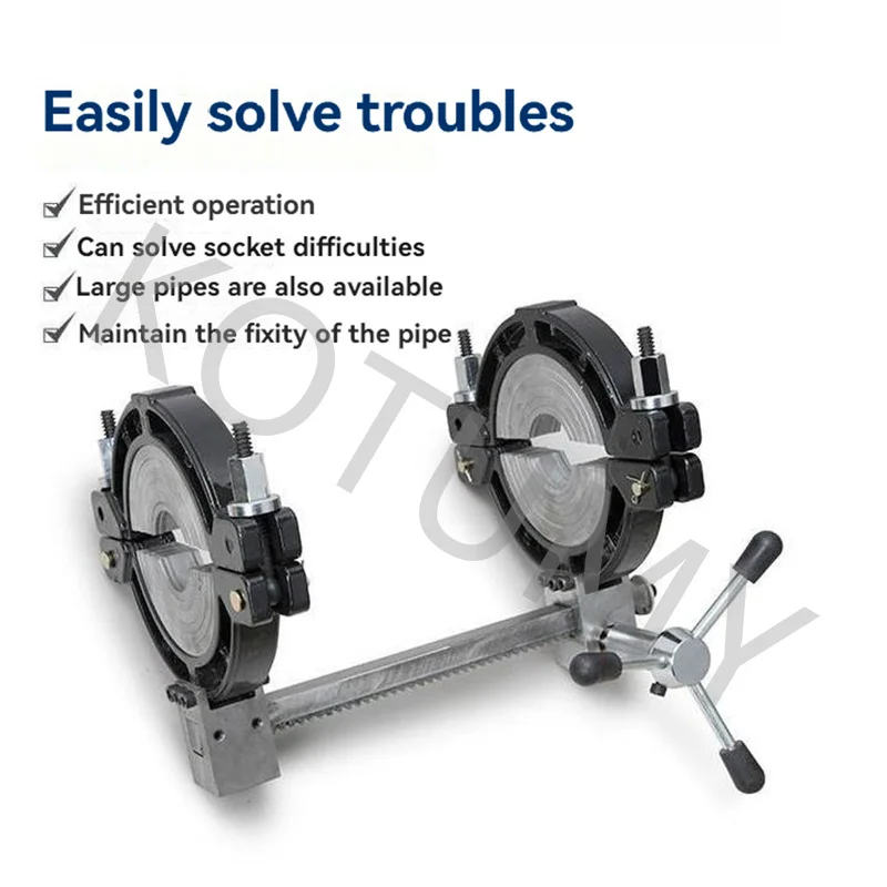 63-160mm PE PPR Hot Melt Butt Welding Machine Siphon Drainage Support PE Hot Melt Butt Welding Machine Socket Support Fixed Fram