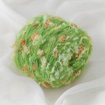 Nuovo Filato Mohair 100g, Morbido e Soffice, Colorato, con Texture a Bolle, Sfumature di Colore, per Lavorazione a Mano di Sciarpe, Cappelli e Borse