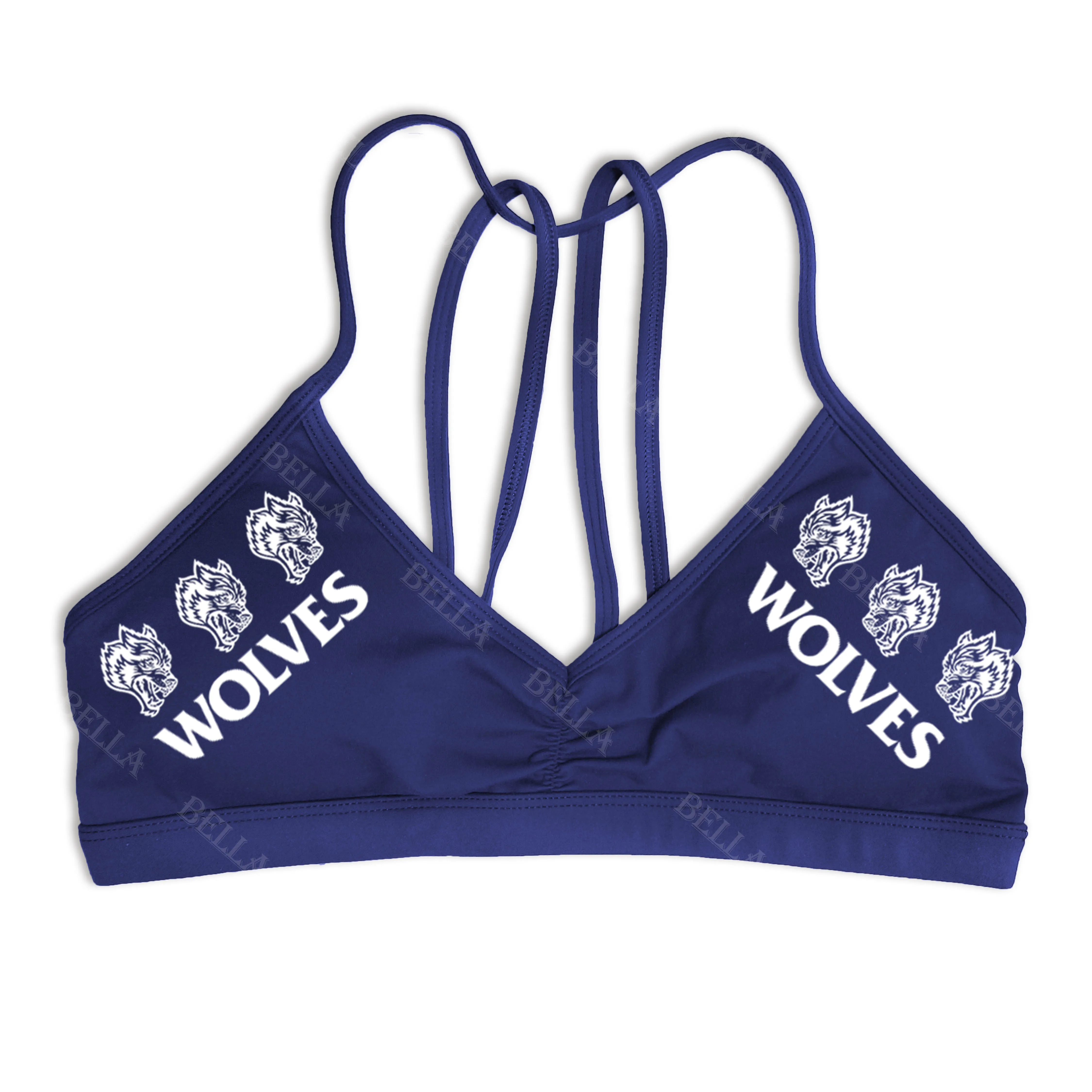 BELLA Darc Wolves Women Sports Bras Sexy Tops Gym Fitness Push Up Elastic Breathable Running Workout Gym Bras Underwear