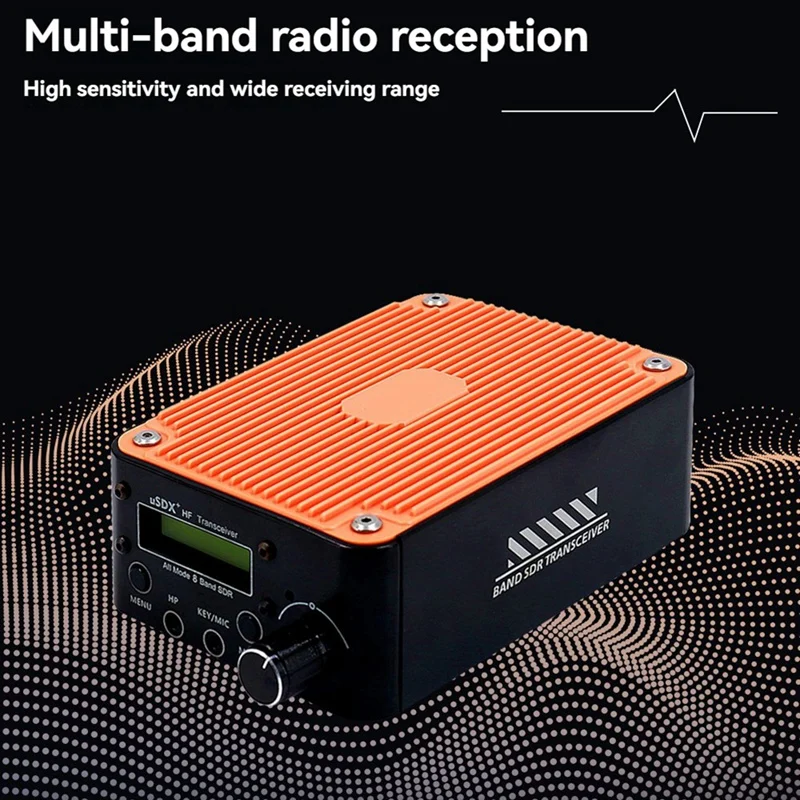 USDR USDX+Plus V2 8 밴드 SDR 트랜시버 모든 모드 HF SSB QRP 트랜시버(LCD 스크린 스피커 포함) EU 플러그-A86Z