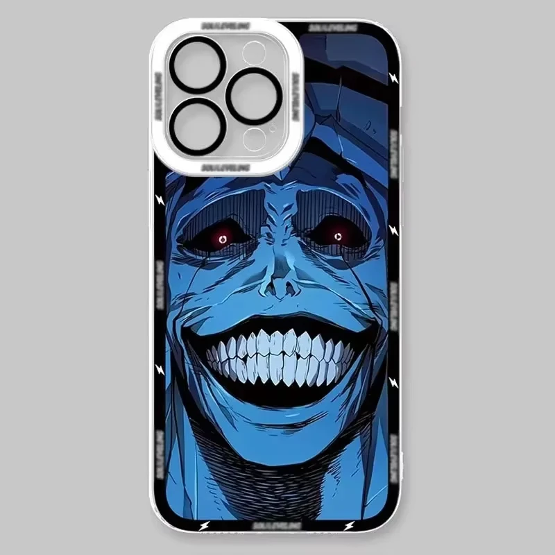 Crystal Clear Protective Phone Case with Solo Leveling Design