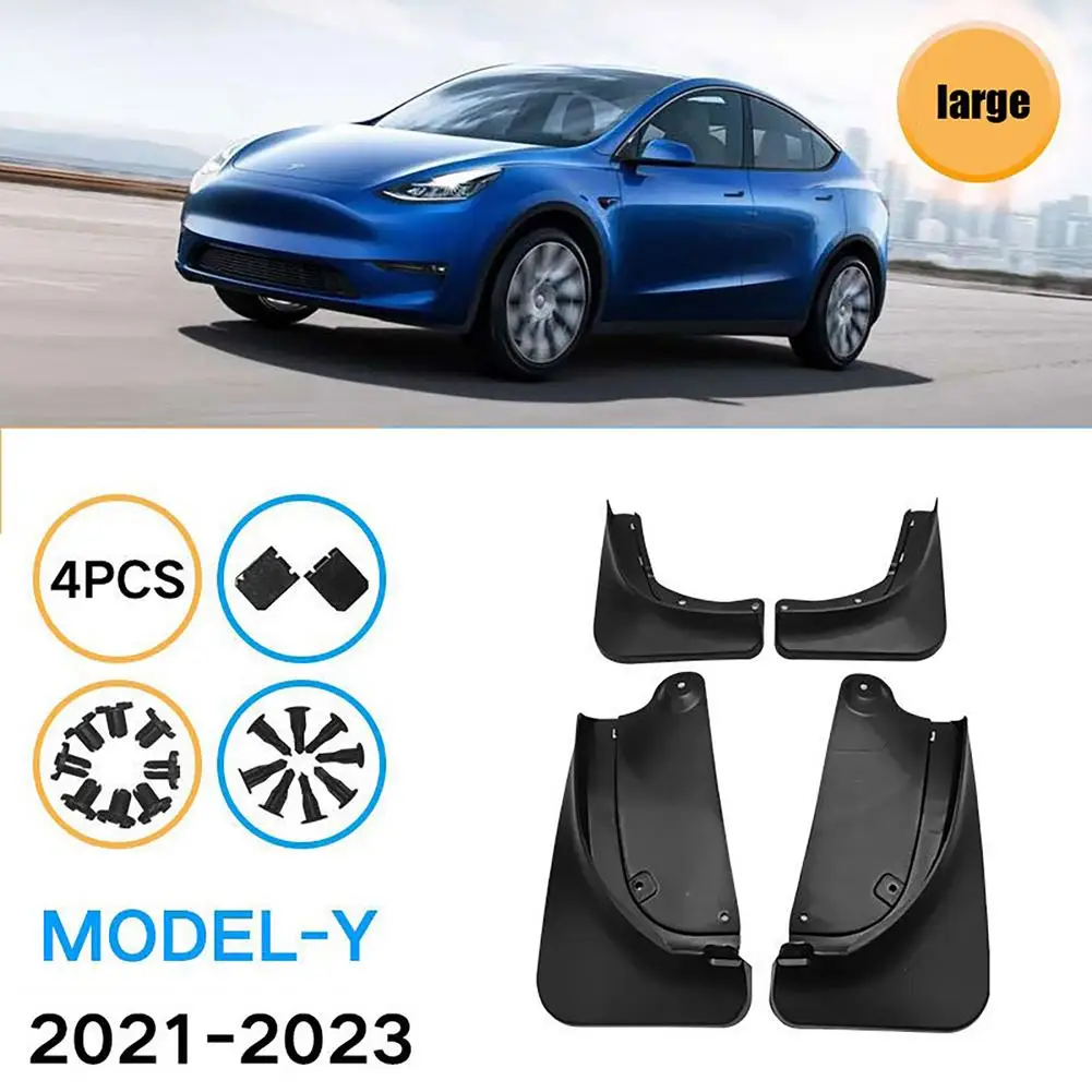 

Car Mud Flaps Mudguard Wheel Arch Trim Vehicle Sediment Protection Fenders Compatible For Model Y 2021-2023