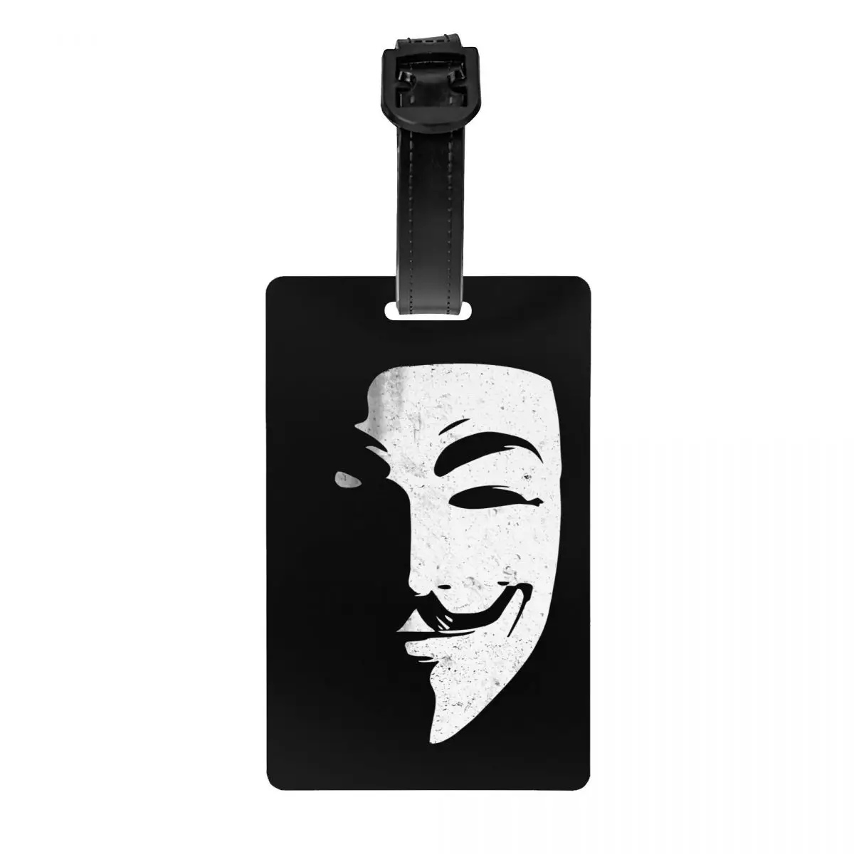 

Movie V For Vendetta Anonymous Luggage Tag for Travel Suitcase Guy Fawkes Hacker Privacy Cover Name ID Card