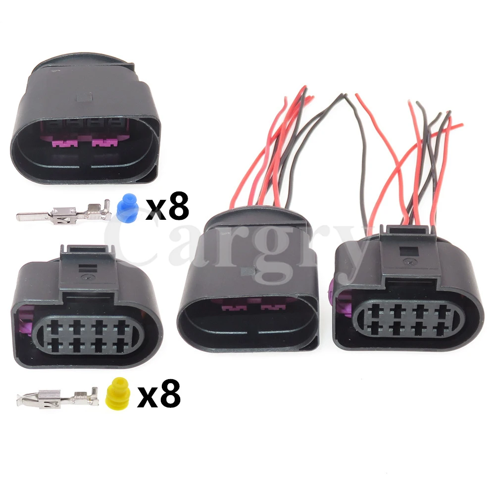 

1 Set 8P 8D0973834 8D0973734 Automobile Taillight Wiring Terminal Socket Car Starter Waterproof Male Female Docking Plug