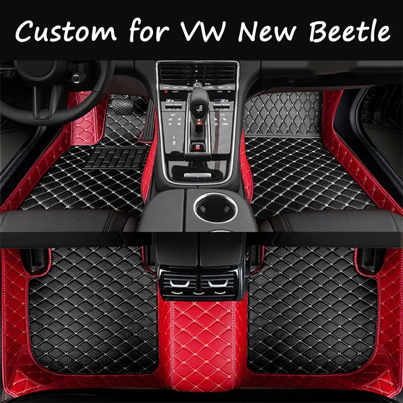 Tappetini Auto Per Vw Volkswagen New Beetle Convertible 1998 ~ 2011 Tappeto Impermeabile Tapetes Para Automovil Tappetini Auto Accessori Auto