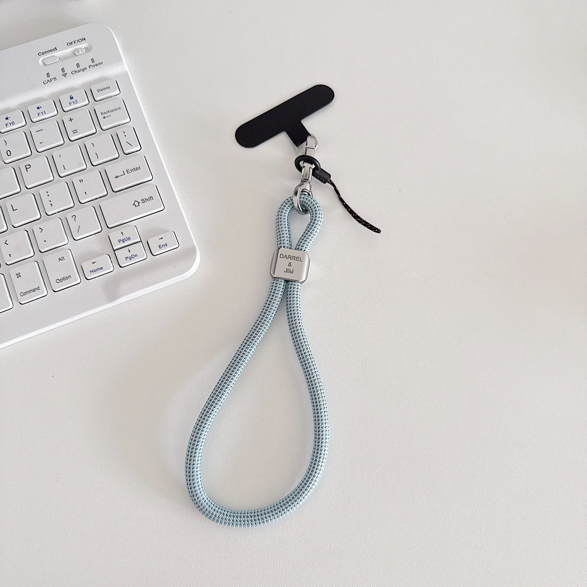 Universal Adjustable Nylon Phone Lanyard with Metal Clip and Patch