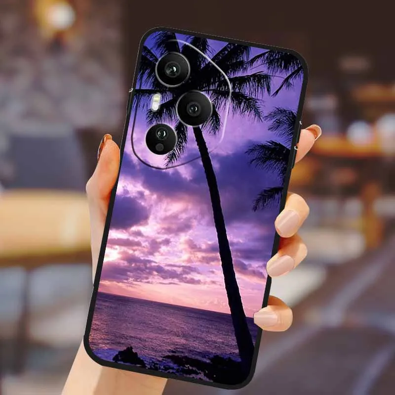 Floral Cartoon Anime Soft Silicone Phone Case Cover