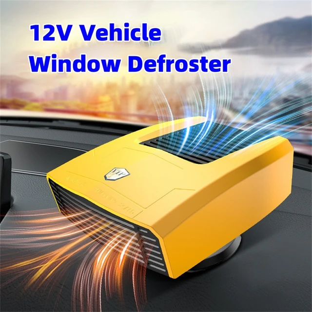 Calefactor eléctrico 2 en 1 para coche, calefactor portátil con batería,  Descongelador de ventana, giratorio, 180 - AliExpress