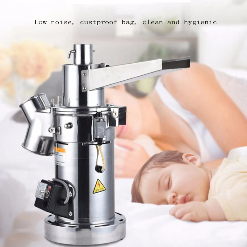 

PBOBP Capacity Commercial Electric Dry Herb Grinding Machine Crusher Pulverizer Stainless Steel Grinder Crush Machine