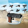 8 in 1 Set Brick Toy Gun Set AK Desert Eagle Rifle Building Block Pistol DIY 3D Puzzle Fake Gun Collection Gift for Kids Adult 1