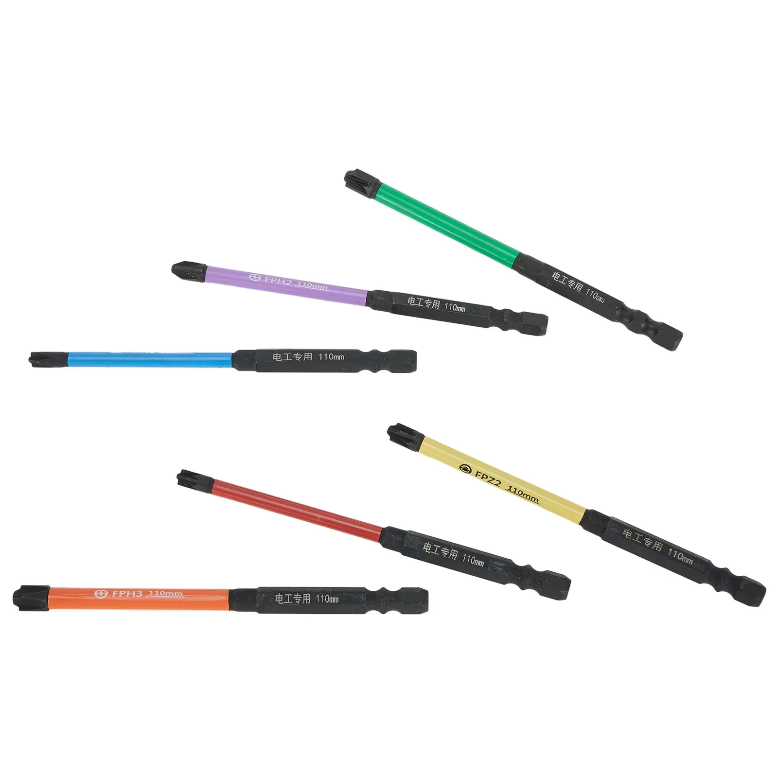 

6pcs Screwdriver Bits Magnetic Force For Electricians Socket Switch Circuit Breaker Air Panel Leakage Protector Hand Tools