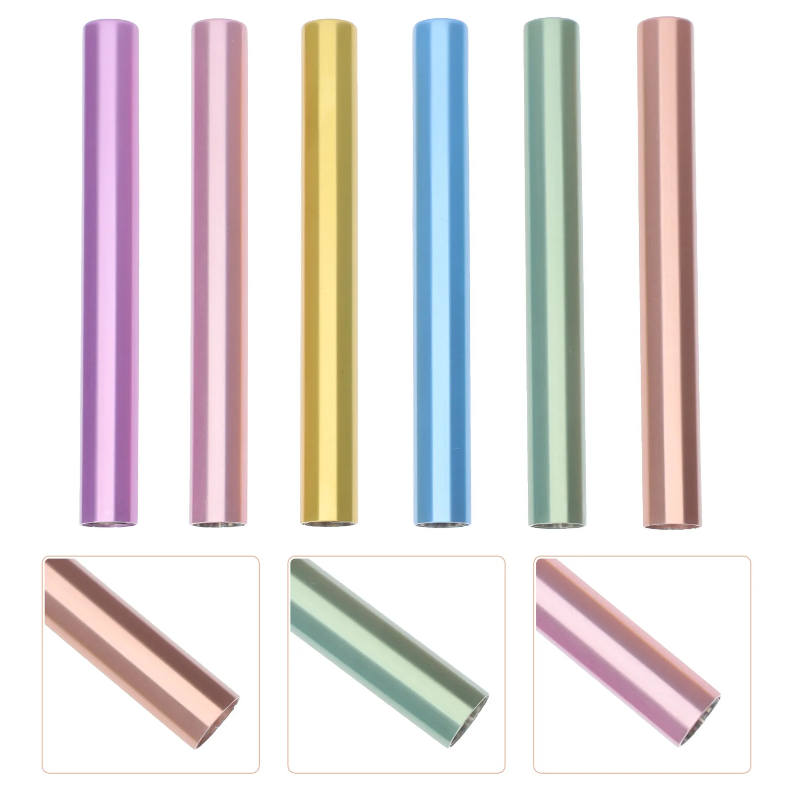 Nail Pen Caps Brush Manicure Polish Protector Cap Holder Cover Extension Opaque Design Corrector Metal Assessories 3