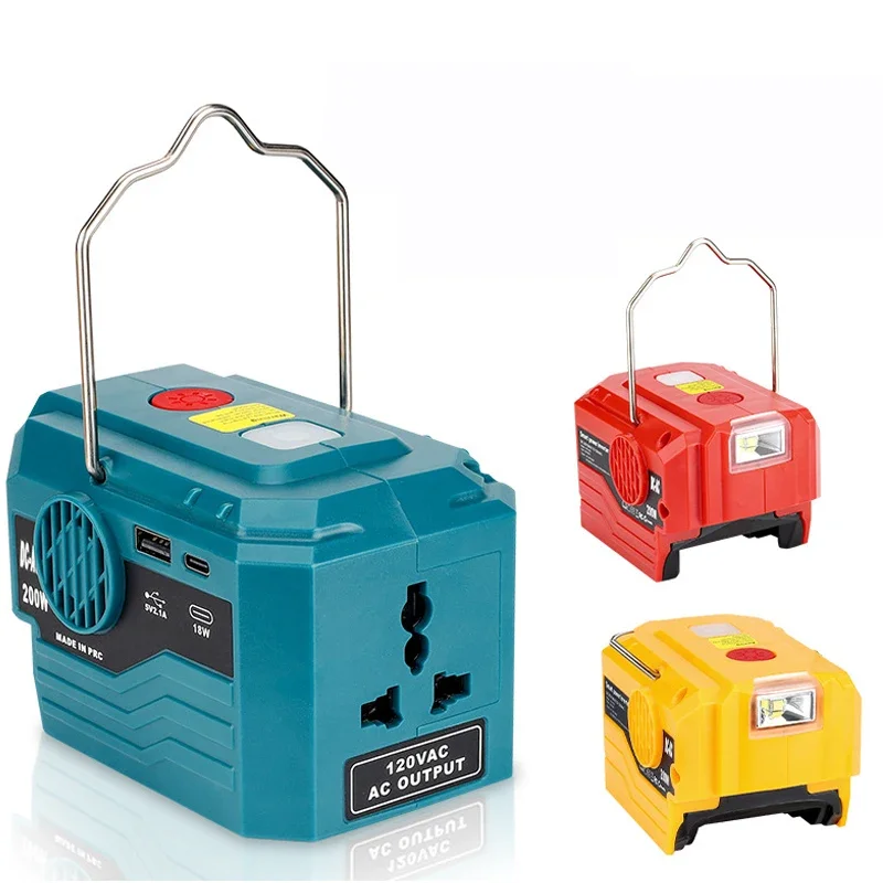 200WPowerInverterGeneratorforMakitaDewaltMilwaukeeBoschRyobi