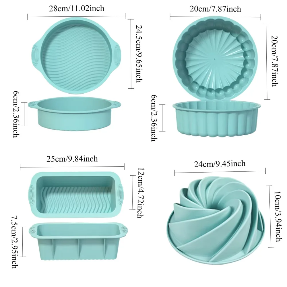 Silicone Cake Mold Pan 6