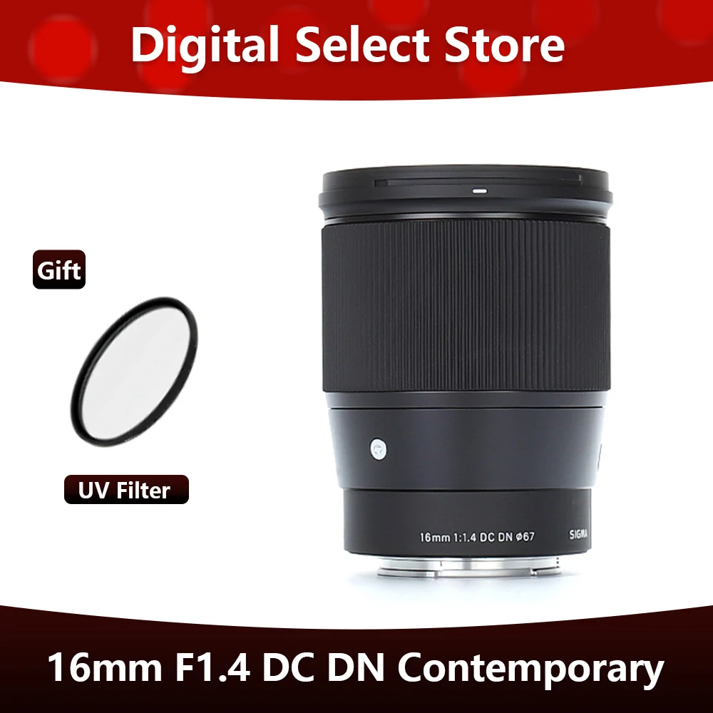 Sigma 16mm F1.4 Contemporary DC DN Lens 16mm 1.4 lens for Sony E mount or  Canon EF-M mount or Fujifilm X mount - AliExpress